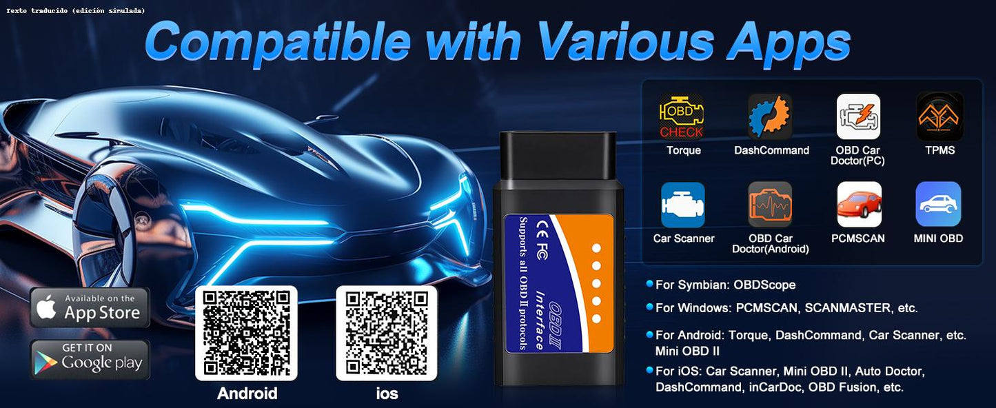 ScanDrive™ Detector Automotriz de Fallas OBD2