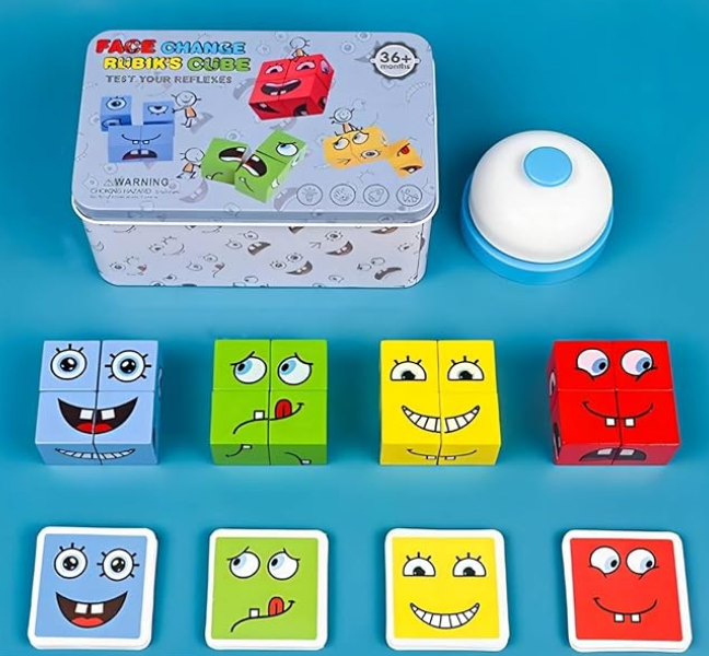 Montessori Emoji Cube™ Rompecabezas Educativo