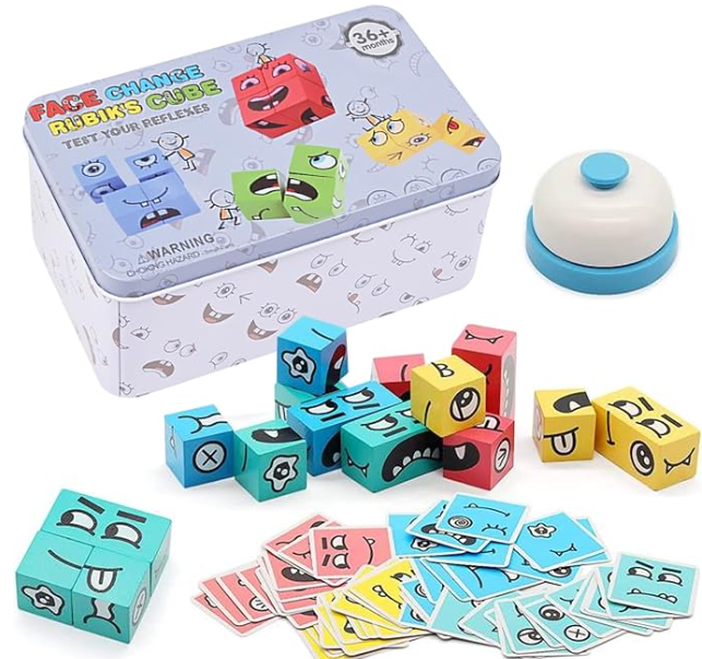 Montessori Emoji Cube™ Rompecabezas Educativo