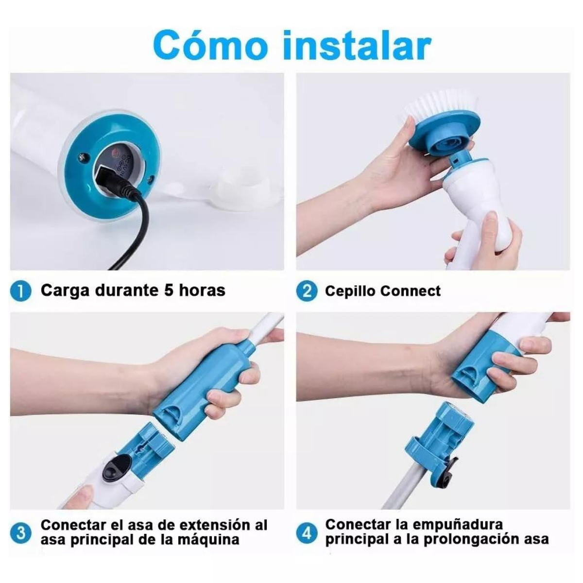 TurboScrub Pro™ Cepillo eléctrico