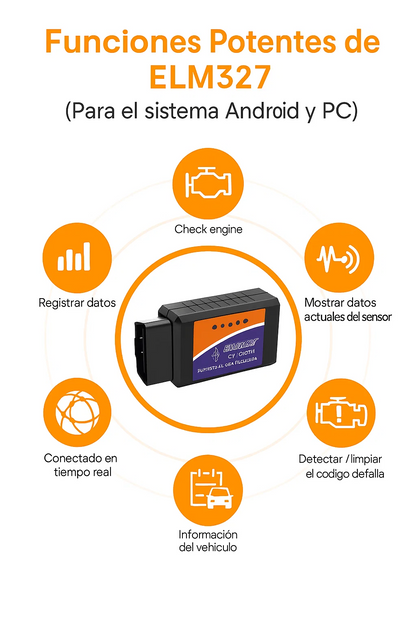 ScanDrive™ Detector Automotriz de Fallas OBD2