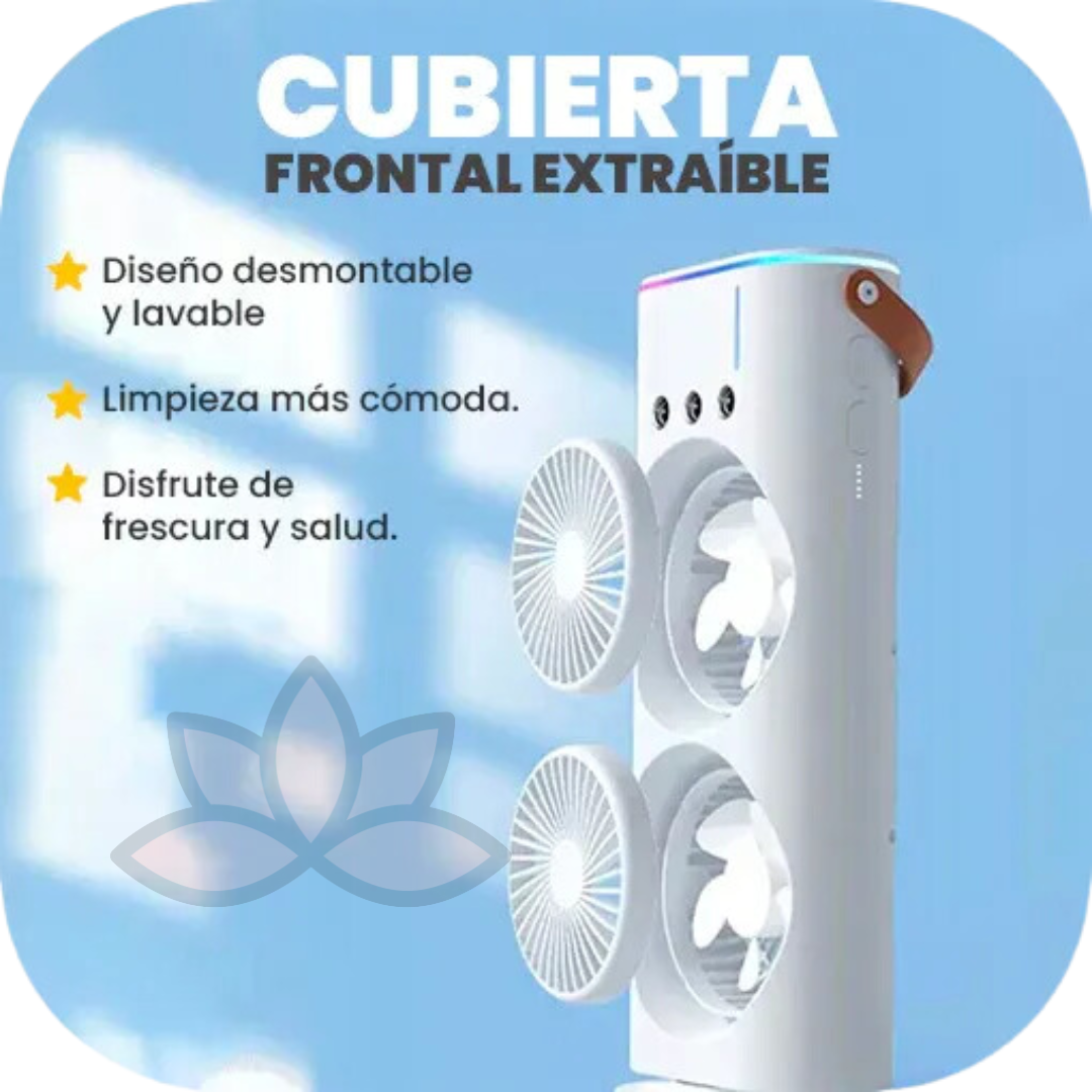 BreezeMax Pro™ Ventilador doble portátil