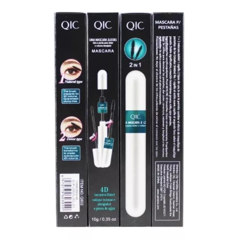 QIC ™  Mascaras de pestañas 2 en 1